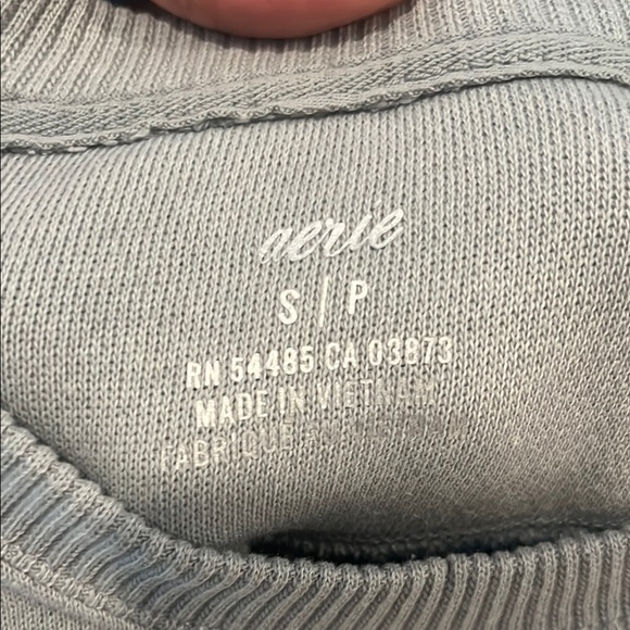AERIE green cropped sweatshirt - Picture 2 of 6